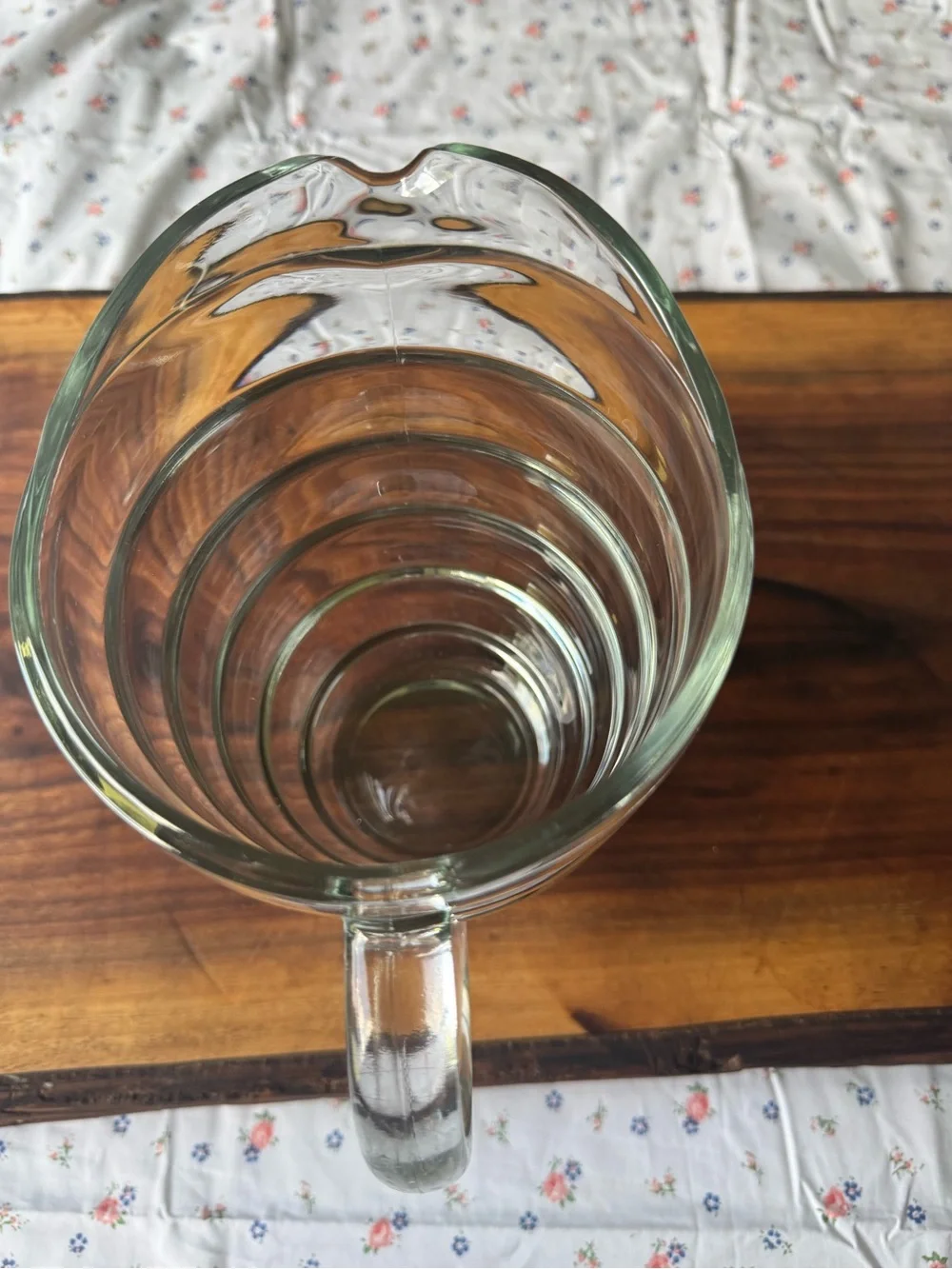 Vintage Glass Beehive Pitcher